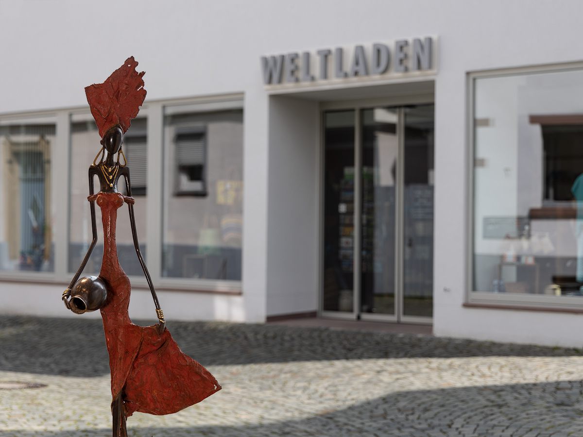 Bronze Skulptur Upcycling aus dem Weltladen Oberursel